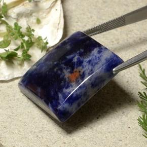 54.07 карата, натуральный Фиолетово-синий Содалит, Квадрат, Непрозрачный