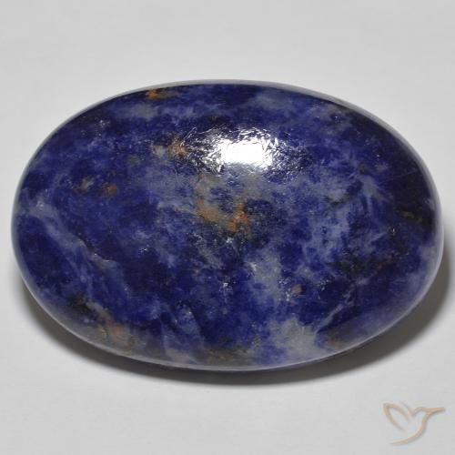 54.28ct Натуральный Темно-синий Содалит, Овал, Непрозрачный