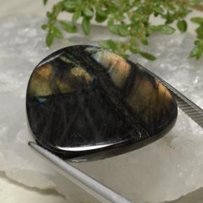 24.99 карата, натуральный Многоцветный Спектролит, Необычная форма, Непрозрачный