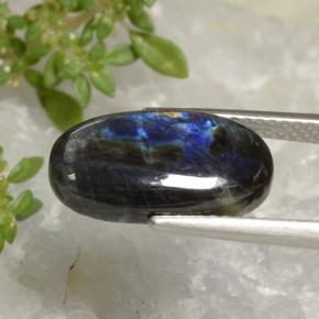 3.52 карата, натуральный Многоцветный Спектролит, Огранка Овал, Непрозрачный