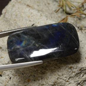 Натуральный Многоцветный Спектролит 24,96 карата Подушка Крой, Непрозрачный