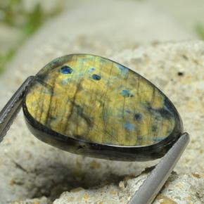 7.78 карата, натуральный Многоцветный Спектролит, Необычная форма, Непрозрачный