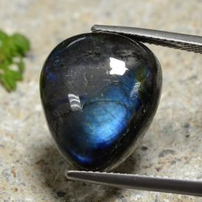 11.36 карата, натуральный Многоцветный Спектролит, Форма груши, Непрозрачный