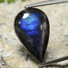 8.15 карата, натуральный Многоцветный Спектролит, Форма груши, Непрозрачный