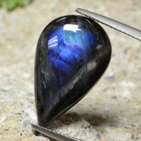 8.15 карата, натуральный Многоцветный Спектролит, Форма груши, Непрозрачный