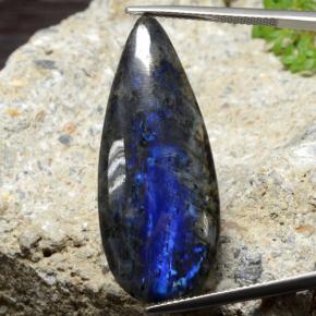 20.21 карата, натуральный Многоцветный Спектролит, Форма груши, Непрозрачный