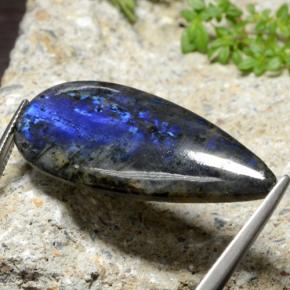 20.21 карата, натуральный Многоцветный Спектролит, Форма груши, Непрозрачный