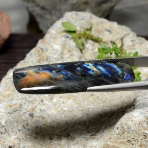 23.58 карата, натуральный Многоцветный Спектролит, Подушка Крой, Непрозрачный