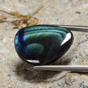 9.82 карата, натуральный Многоцветный Спектролит, Необычная форма, Непрозрачный