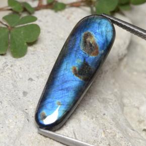 4.87 карата, натуральный Многоцветный Спектролит, Необычная форма, Непрозрачный