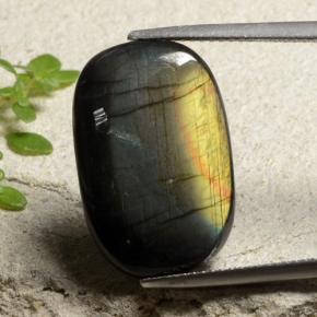 11.04 карата, натуральный Многоцветный Спектролит, Подушка Крой, Непрозрачный