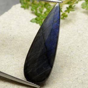 7.41 карата, натуральный Многоцветный Спектролит, Форма груши, Непрозрачный