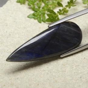 7.41 карата, натуральный Многоцветный Спектролит, Форма груши, Непрозрачный