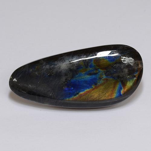 16.28 карата, натуральный Многоцветный Спектролит, Необычная форма, Непрозрачный