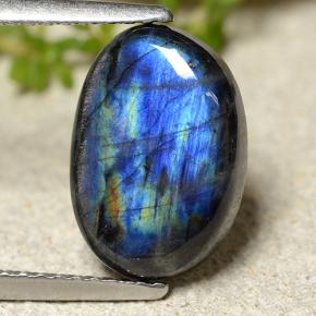 2.95 карата, натуральный Многоцветный Спектролит, Огранка Овал, Непрозрачный