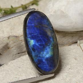 5.96 карата, натуральный Многоцветный Спектролит, Огранка Овал, Непрозрачный