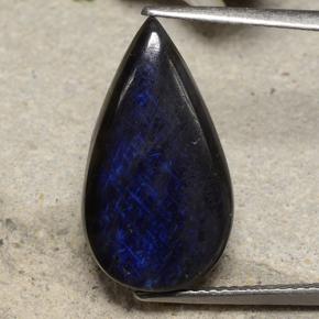 6.53 карата, натуральный Многоцветный Спектролит, Форма груши, Непрозрачный