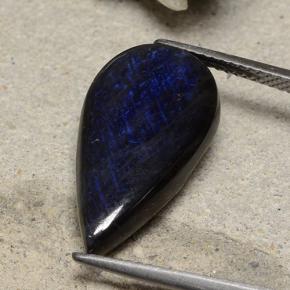 6.53 карата, натуральный Многоцветный Спектролит, Форма груши, Непрозрачный