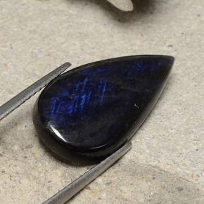 6.53 карата, натуральный Многоцветный Спектролит, Форма груши, Непрозрачный