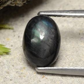 1.49 карата, натуральный Многоцветный Спектролит, Огранка Овал, Непрозрачный