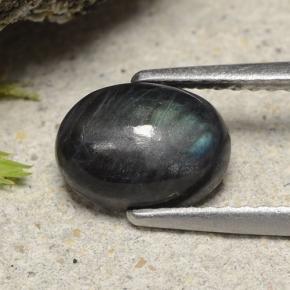 1.49 карата, натуральный Многоцветный Спектролит, Огранка Овал, Непрозрачный