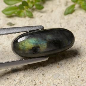 2.84 карата, натуральный Многоцветный Спектролит, Огранка Овал, Непрозрачный