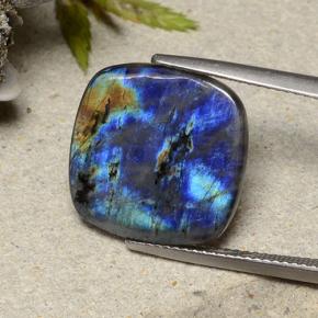 7.14 карата, натуральный Многоцветный Спектролит, Подушка Крой, Непрозрачный