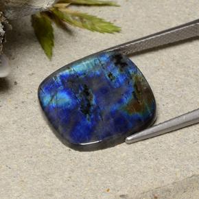 7.14 карата, натуральный Многоцветный Спектролит, Подушка Крой, Непрозрачный