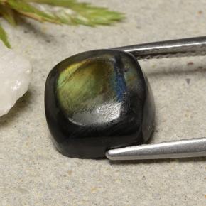 4.12 карата, натуральный Многоцветный Спектролит, Подушка Крой, Непрозрачный