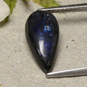 2.30 карата, натуральный Многоцветный Спектролит, Форма груши, Непрозрачный