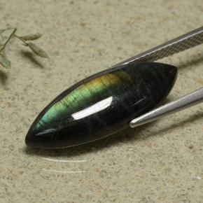 5.78 карата, натуральный Многоцветный Спектролит, Маркиза, Непрозрачный