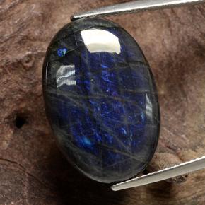 16.82 карата, натуральный Многоцветный Спектролит, Огранка Овал, Непрозрачный