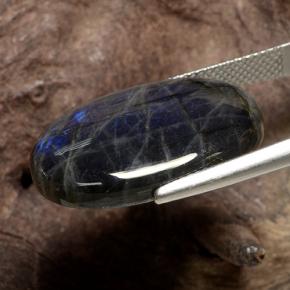 16.82 карата, натуральный Многоцветный Спектролит, Огранка Овал, Непрозрачный