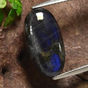 5.07 карата, натуральный Многоцветный Спектролит, Огранка Овал, Непрозрачный