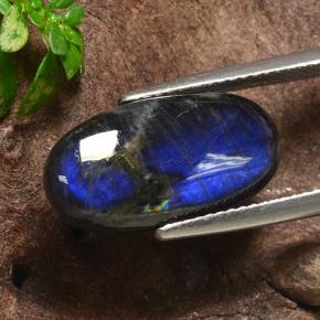 5.07 карата, натуральный Многоцветный Спектролит, Огранка Овал, Непрозрачный