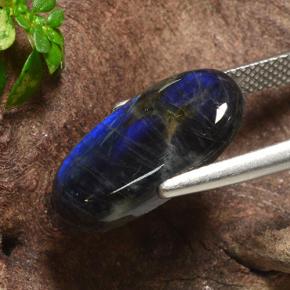 5.07 карата, натуральный Многоцветный Спектролит, Огранка Овал, Непрозрачный