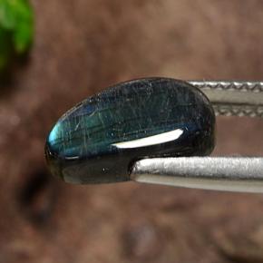 1.95 карата, натуральный Многоцветный Спектролит, Необычная форма, Непрозрачный