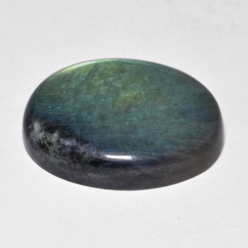 9.42 карата, натуральный Многоцветный Спектролит, Огранка Овал, Непрозрачный