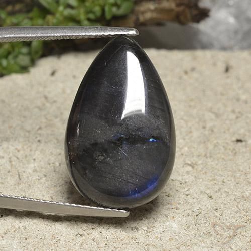 14.15ct Натуральный Многоцветный Спектролит, Форма груши, Непрозрачный