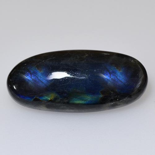 6.05 карата, натуральный Многоцветный Спектролит, Огранка Овал, Непрозрачный