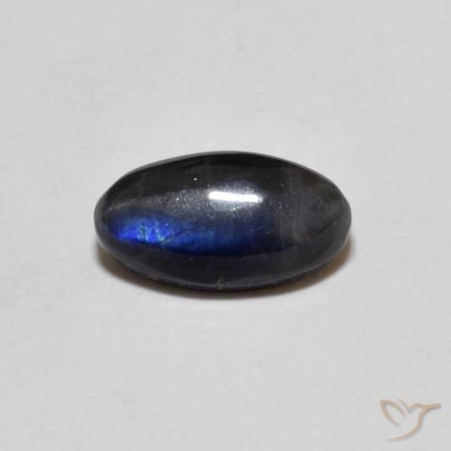 0.77 карата, натуральный Многоцветный Спектролит, Огранка Овал, Непрозрачный