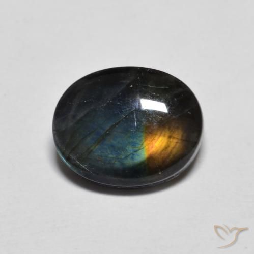 2.23ct Натуральный Многоцветный Спектролит, Овал, Непрозрачный