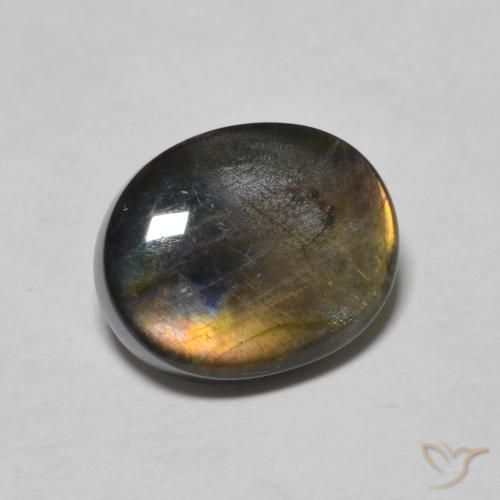2.26ct Натуральный Многоцветный Спектролит, Овал, Непрозрачный