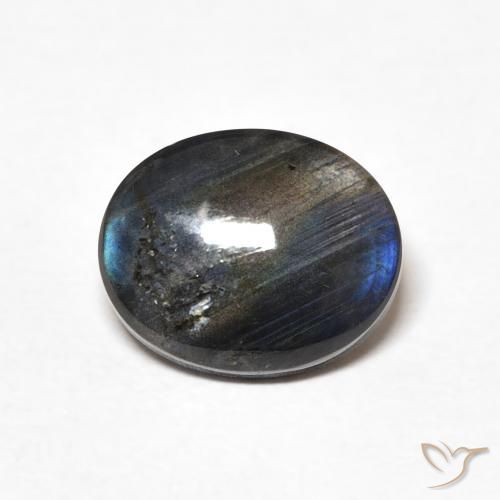 1.93ct Натуральный Многоцветный Спектролит, Овал, Непрозрачный