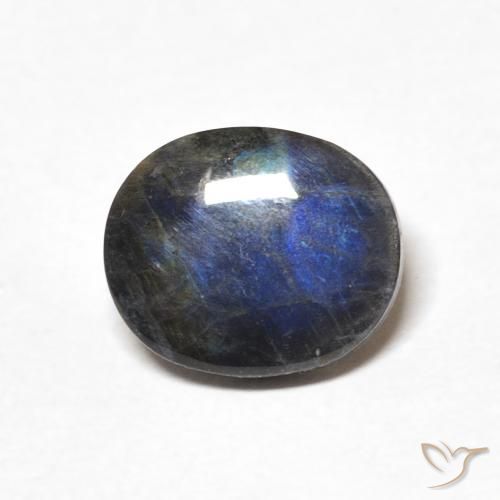 1.96ct Натуральный Многоцветный Спектролит, Овал, Непрозрачный