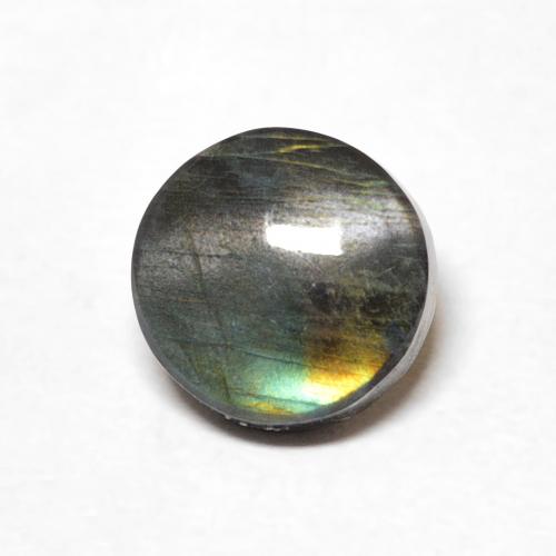 1.34ct Натуральный Многоцветный Спектролит, Круглый, Непрозрачный