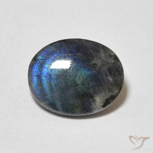 1.92ct Натуральный Многоцветный Спектролит, Овал, Непрозрачный