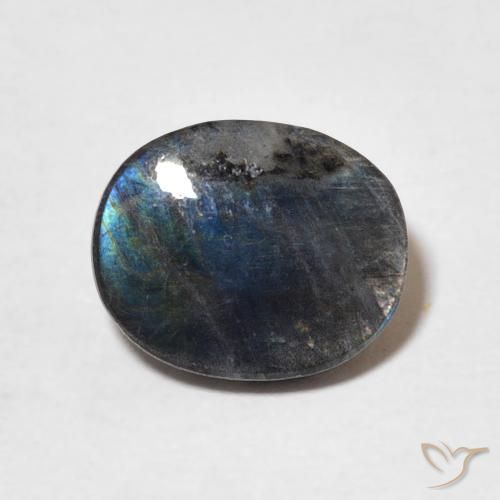 2.05ct Натуральный Многоцветный Спектролит, Овал, Непрозрачный