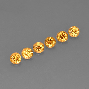  карата, натуральный Оранжевый Спессартитовая пряжа, Огранка Круг, VVS-VS