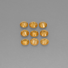  карата, натуральный Мандариново-оранжевый Спессартитовая пряжа, Огранка Круг, Чистота VS